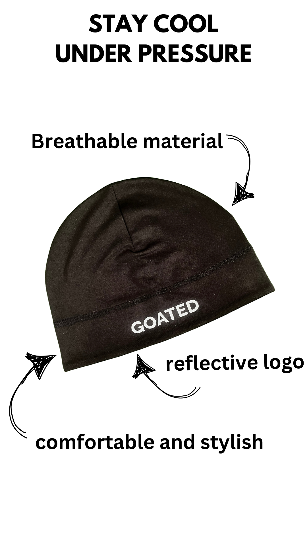GOATED REFLECTIVE SKULL CAP
