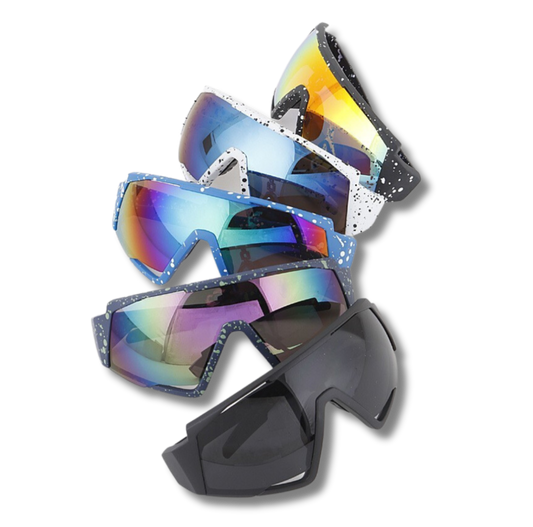 PAINT SPLATTER SHIELD SUNGLASSES