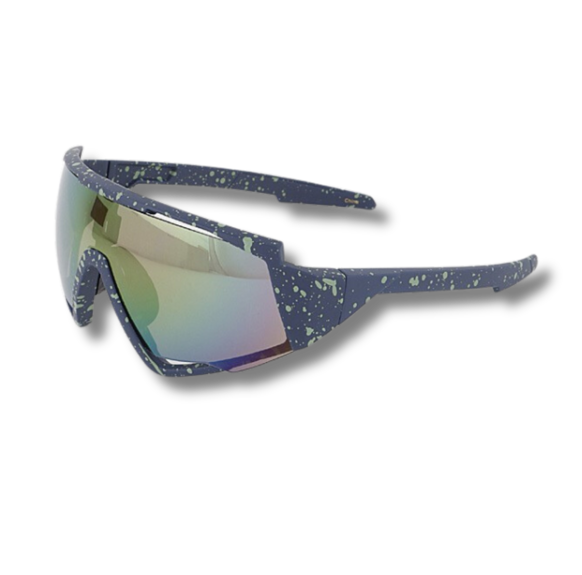 PAINT SPLATTER SHIELD SUNGLASSES